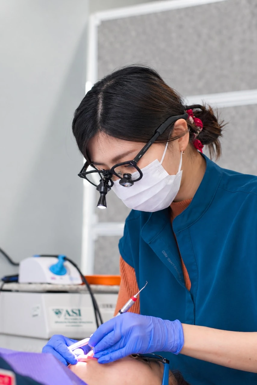 A Simply Smile hygienist providing dental care