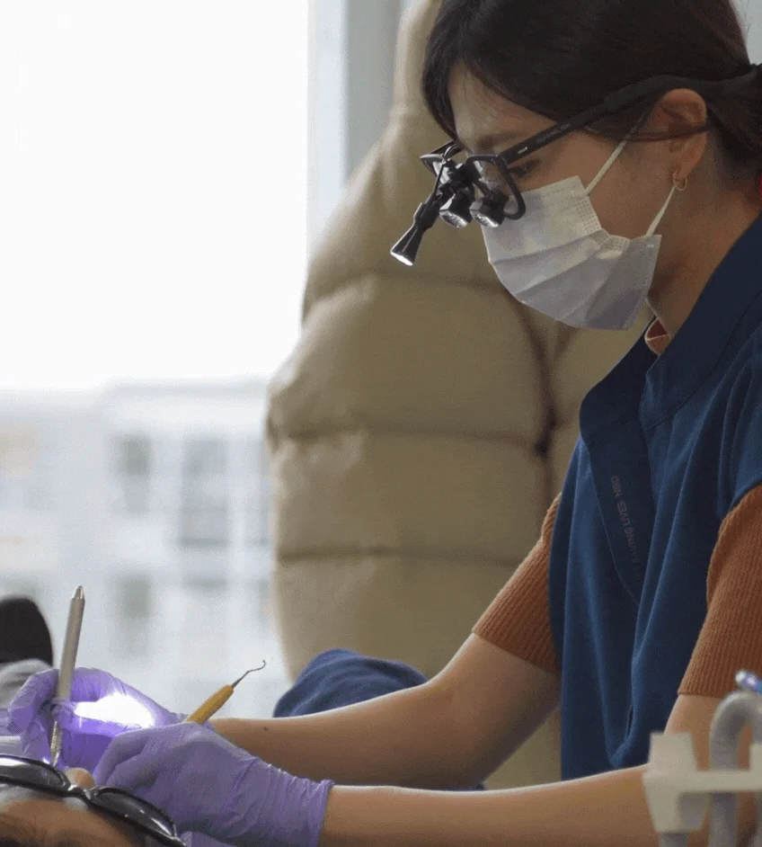 A Simply Smile hygienist providing care